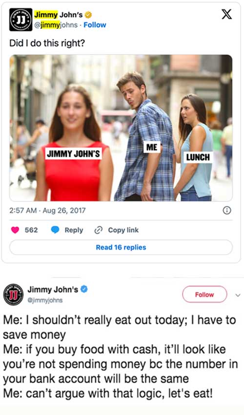 Jimmy John autodestruction